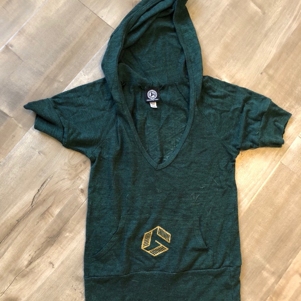 Geometrix crop hoodie